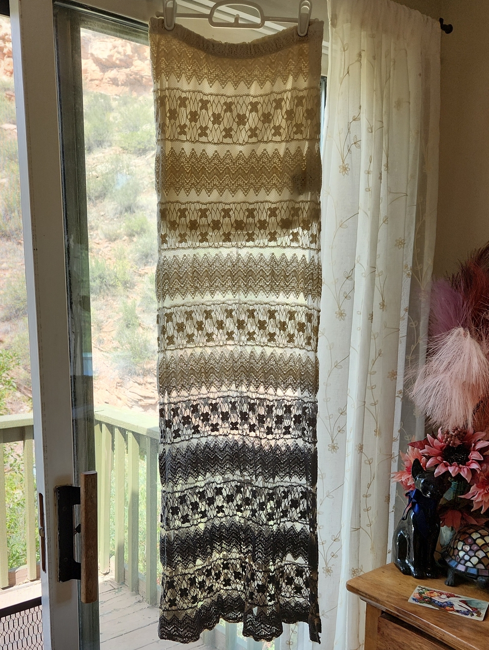 Metal Mulisha Cream To Grey Ombre Lace Dress